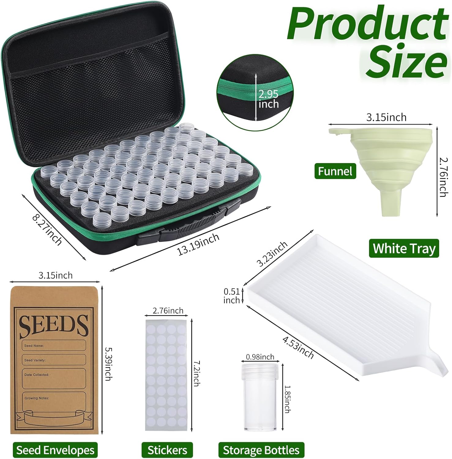 Douorgan Seed Storage Box, Portable Seed Saving Box, Sturdy Seed Organ