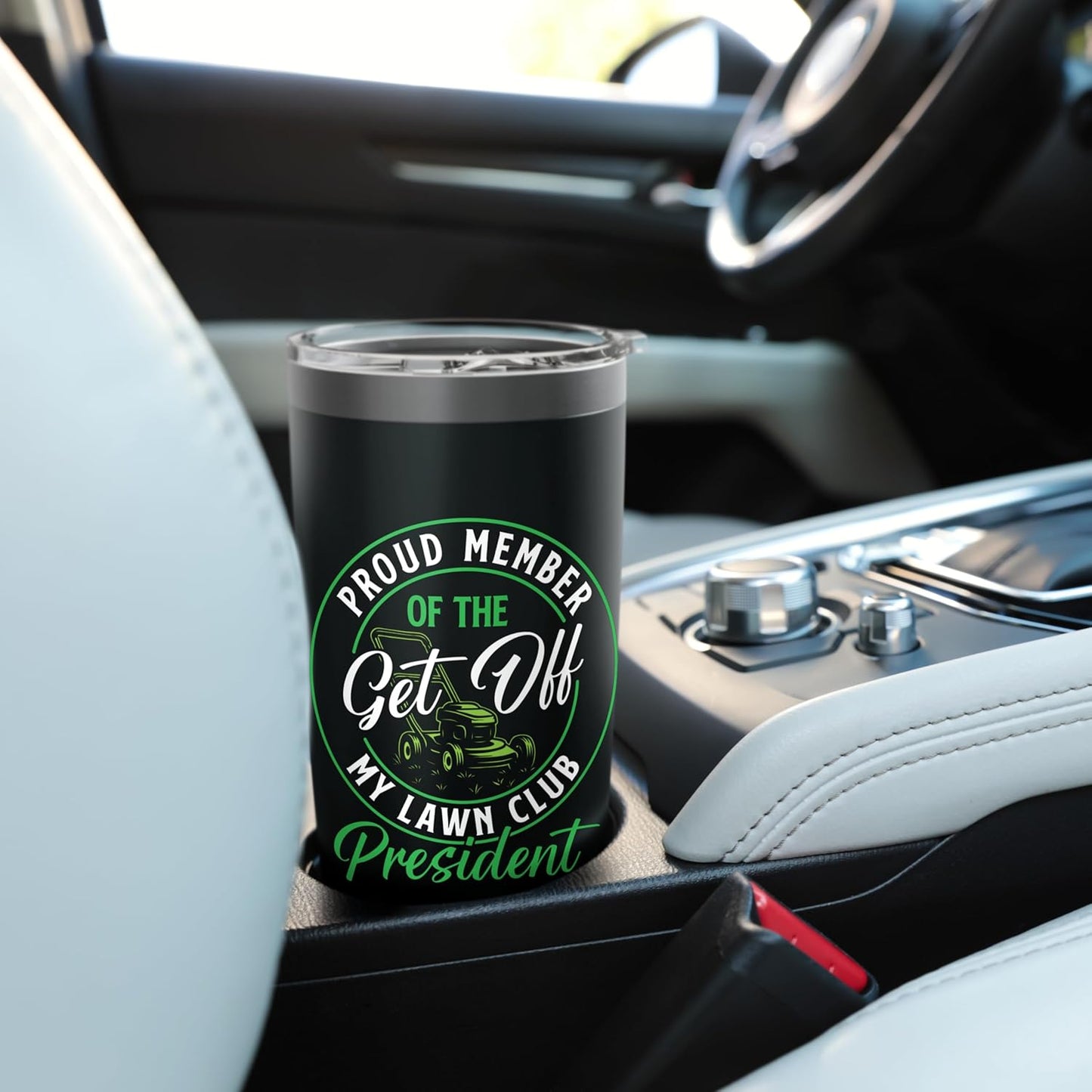 Get Off My Lawn Club - Landscaping Lawn Mower Mowing Stainless Steel Insulated Tumbler