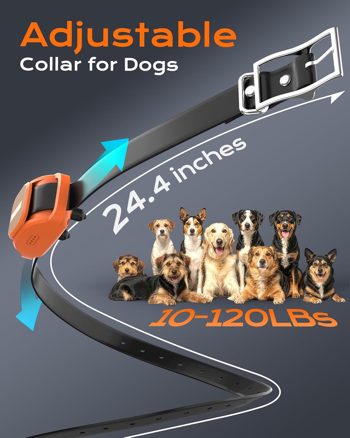 Jugbow Dog Shock Collar- 4200FT Dog Training Collar with Remote for 10