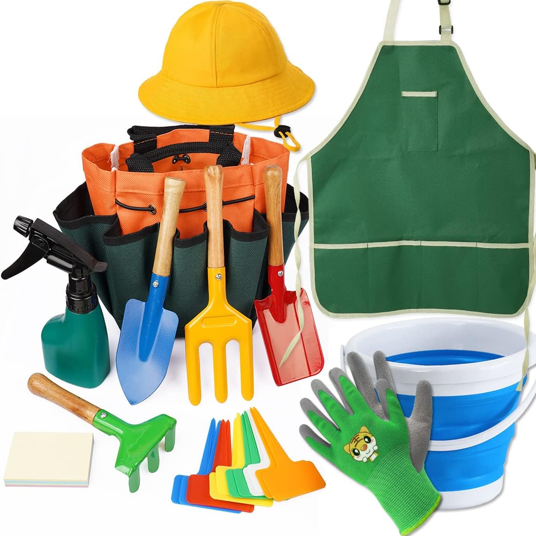 Kidz Gardening Tool Set – Gardening Tools Kit Includes Shovel, Rake, F