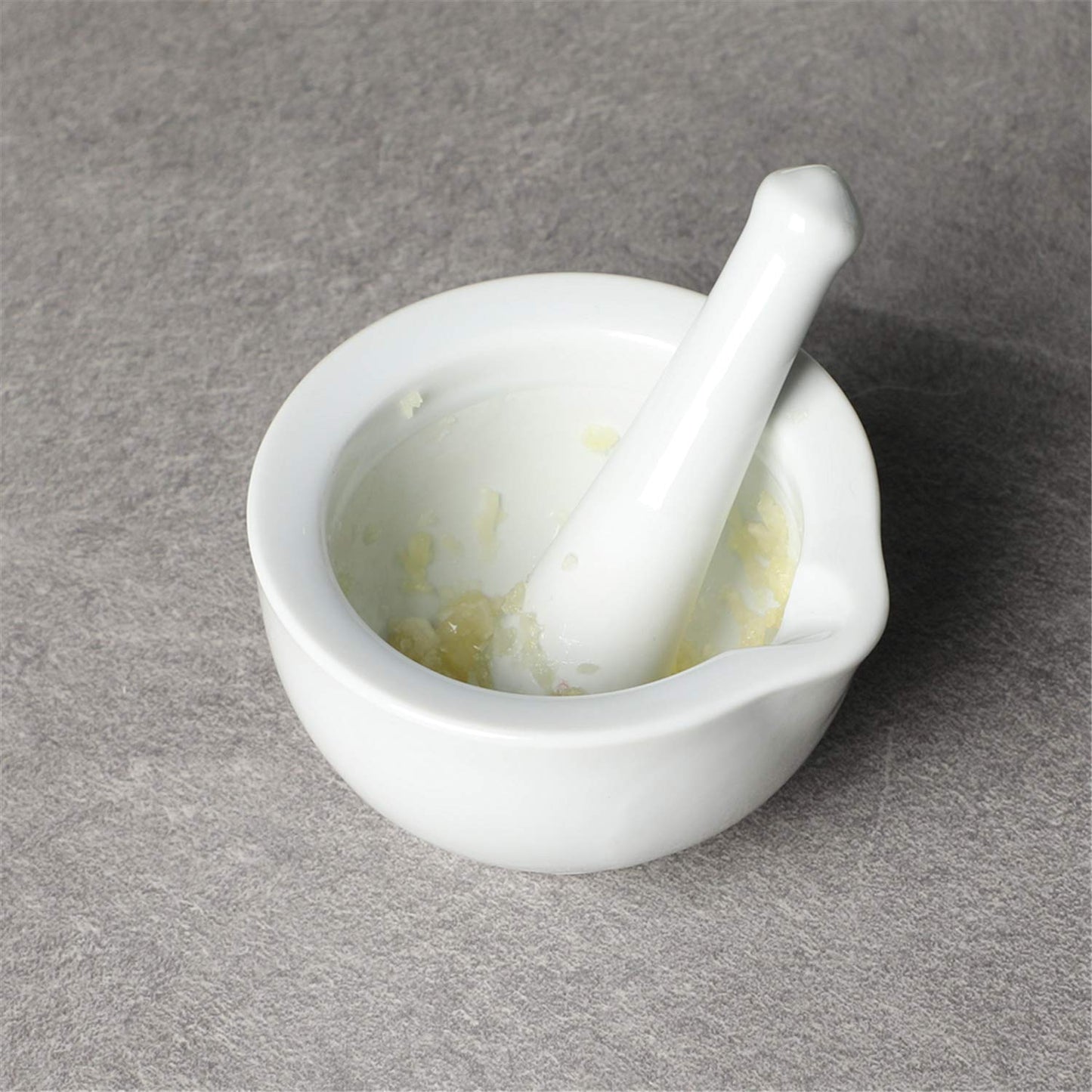 LEETOYI Porcelain Small Mortar and Pestle, Ceramic Herb Grinder Pill Crusher Set, 3.3 inch White