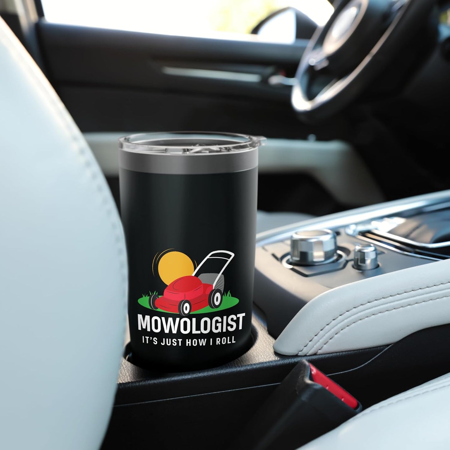 Mowologist It’s Just How I Roll Funny Lawn Care Humor Stainless Steel Insulated Tumbler