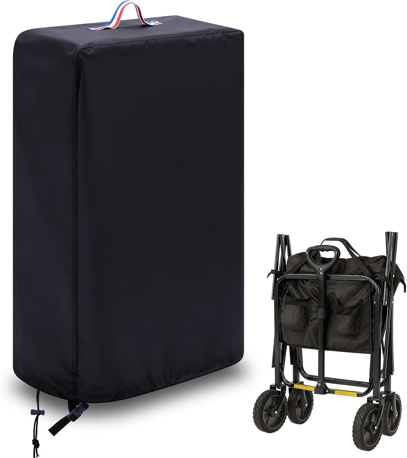 Collapsible Wagon Cover, 20''L x 7" W x 28''H Outdoor Foldable Wagon C