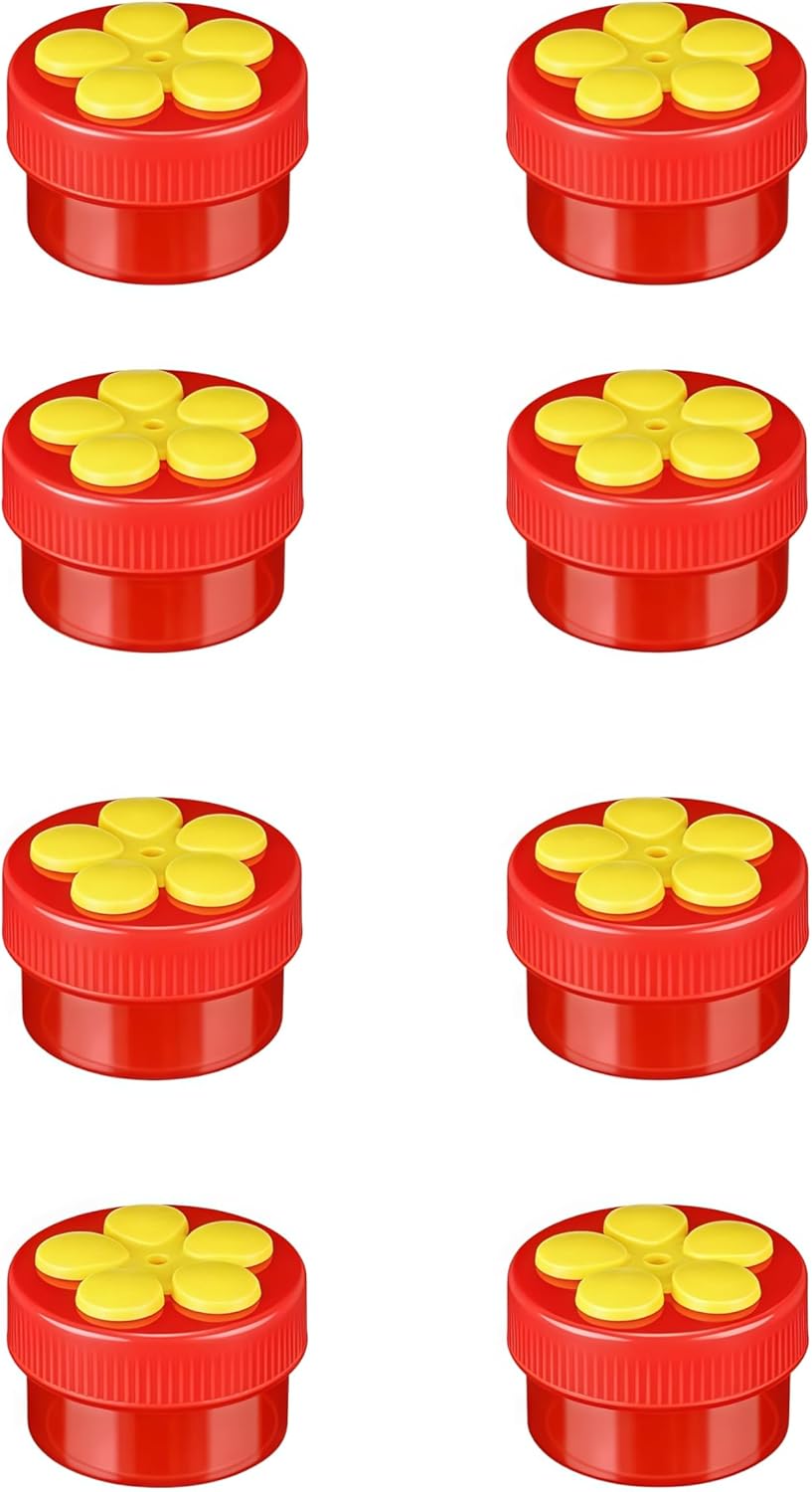 8 Pack Handheld Hummingbird Feeder, Window Feeder Mini Plastic, Flower Finger Feeding Tools for Outdoor Supplies