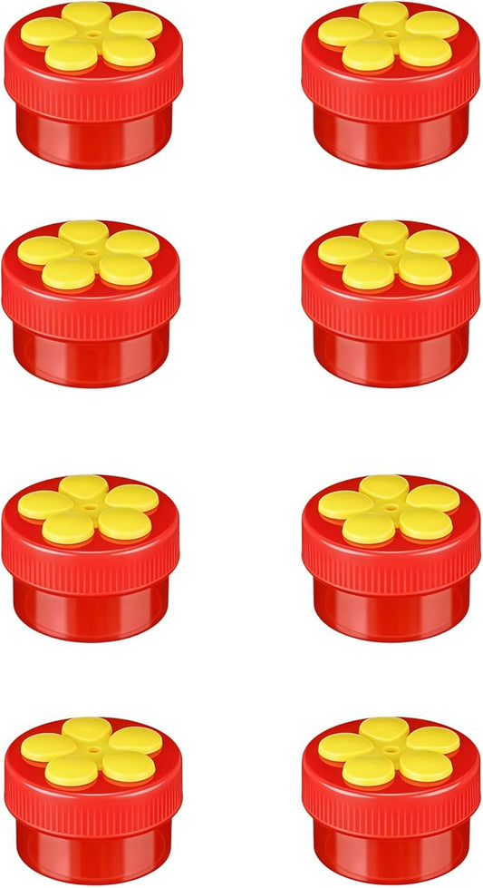 8 Pack Handheld Hummingbird Feeder, Window Feeder Mini Plastic, Flower Finger Feeding Tools for Outdoor Supplies
