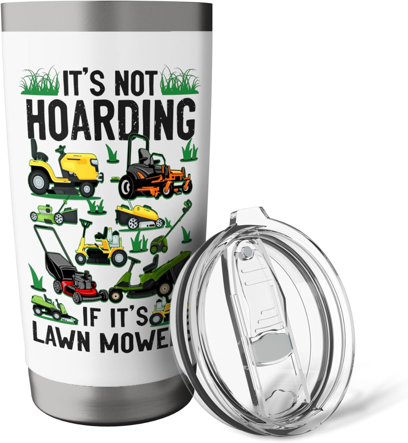 Lawn Mower Mowing Dad Father Landscaper Tractor It'S Not Stainless Steel Insulated Tumbler