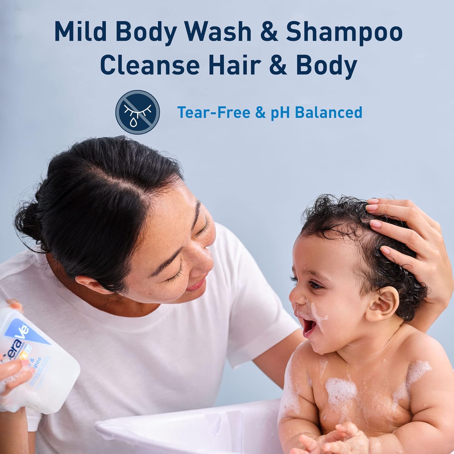 CeraVe Baby Wash & Shampoo, Fragrance, Paraben, & Sulfate Free Shampoo