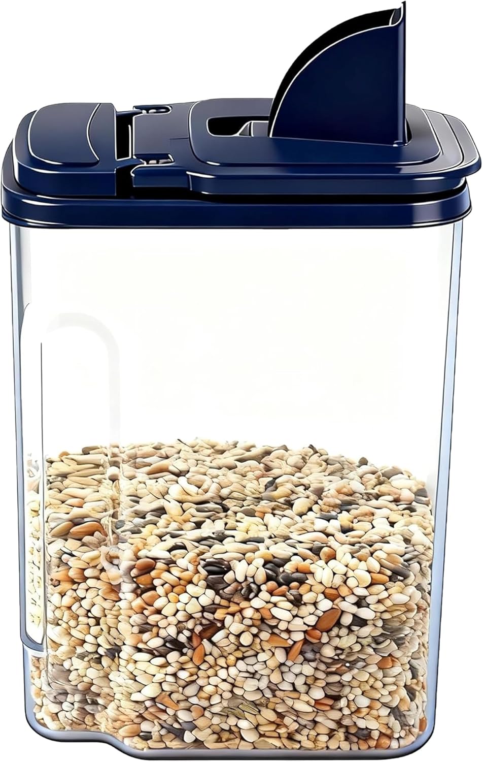 3L/100oz Bird Seed Storage Container,Pet Food Storage Containers with Pour Spout,Cereal Dispenser,Holds up to 3~4Lbs-Easy Grip and Fill Bird Feeders-Ideal for Storing Sunflower Seed