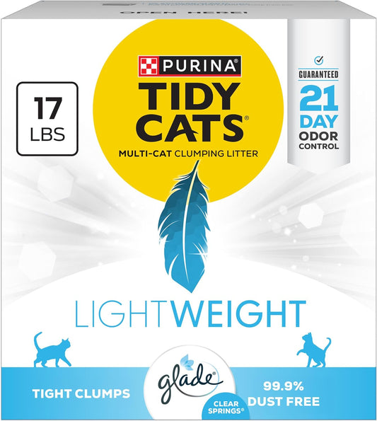 Purina Tidy Cats LightWeight With Glade Clear Springs Multi-Cat, Clump