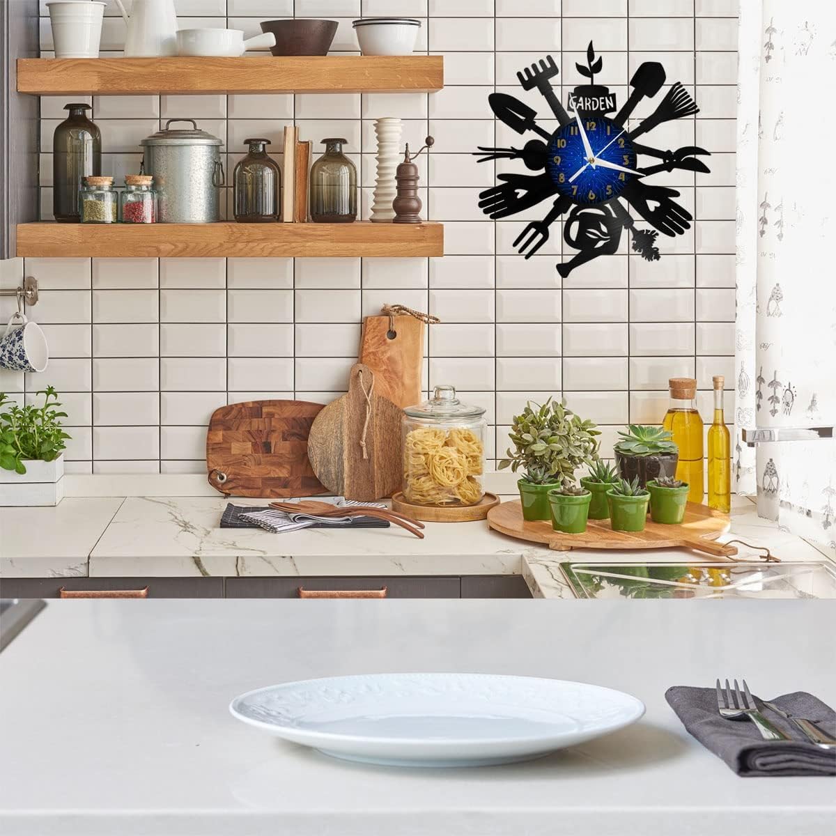 Generic Garden Tools 12 Inch Vinyl Record Wall Clock - Silent, Creativ