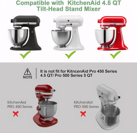 Mixer Slider Mat for KitchenAid 4.5 QT Tilt Head Stand Mixer, Sliding Tray Slider Pad for Kitchen Aid 4.5 Qt Stand Mixers Accessories, Clear