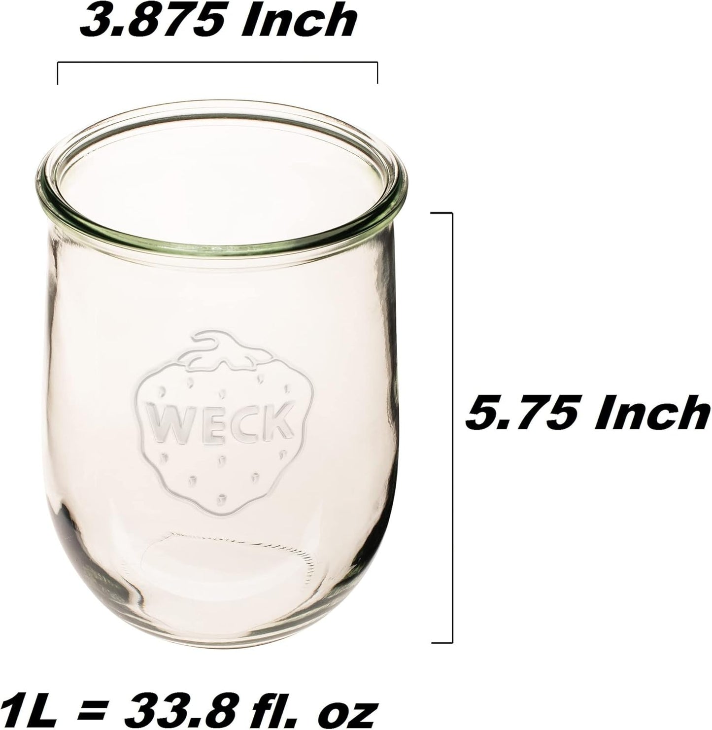Weck Tulip Jar - Sour Dough Starter Jars for Sourdough - 1 x WECK 745 