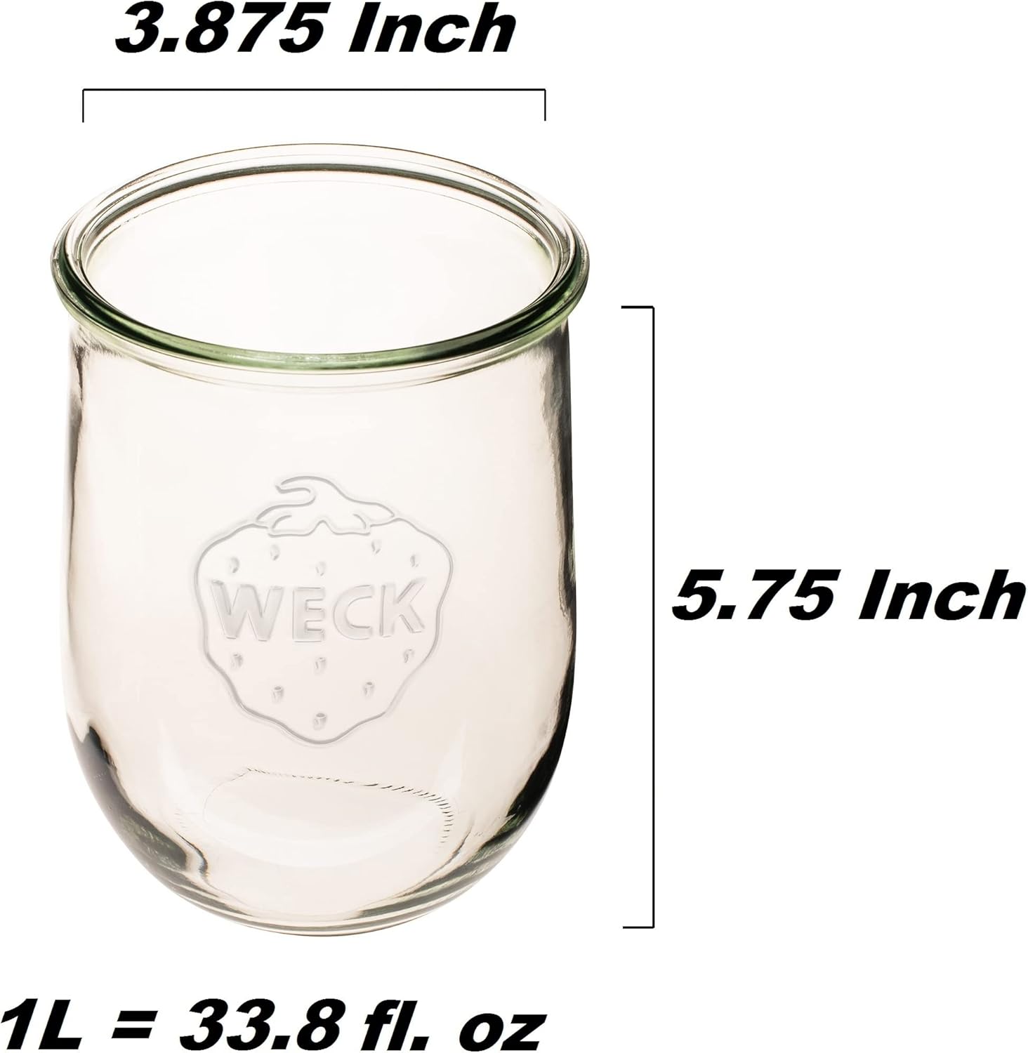 Weck Tulip Jar - Sour Dough Starter Jars for Sourdough - 1 x WECK 745 