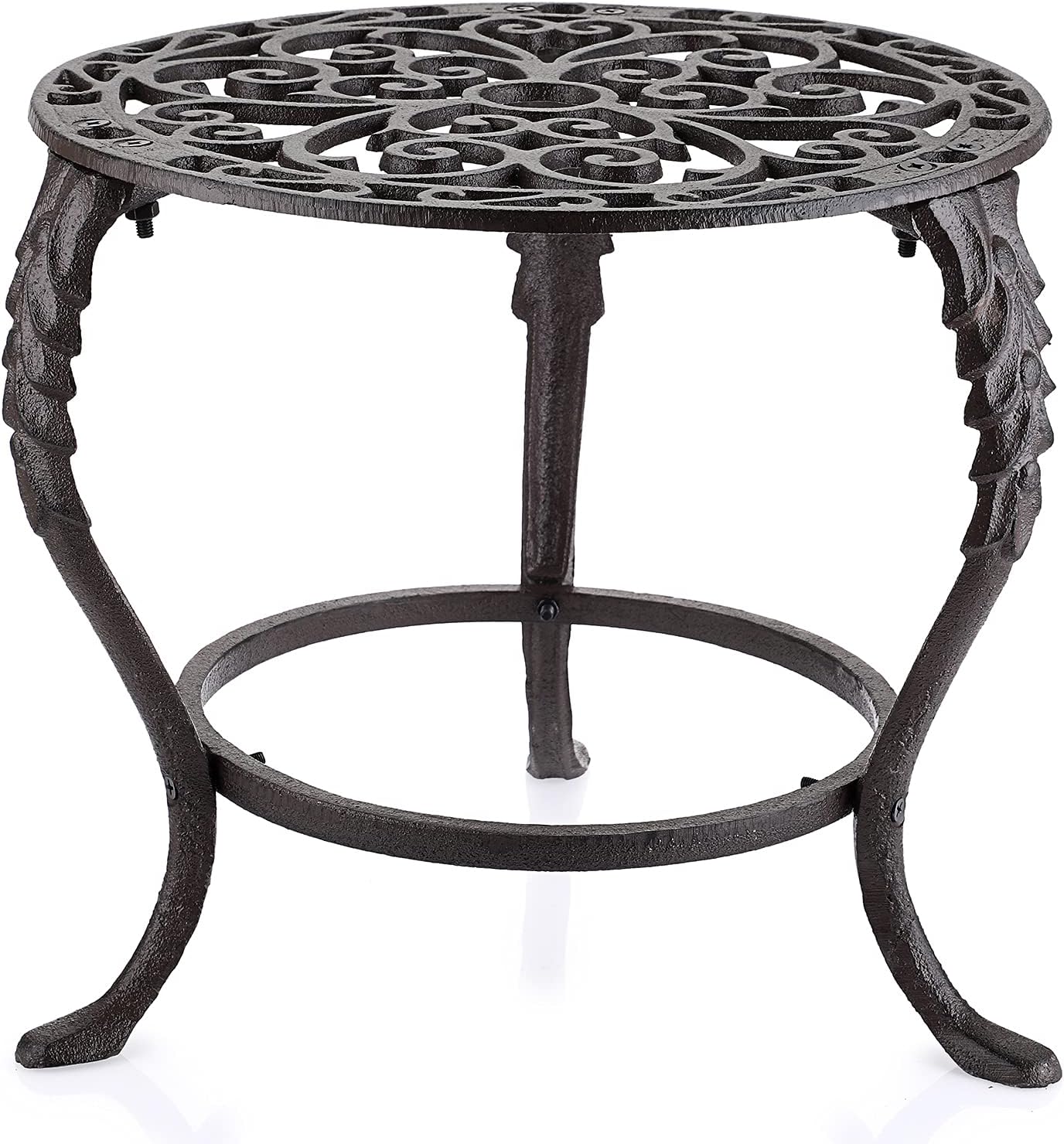 OwnMy Heavy Duty Cast Iron Plant Stand Vintage Iron Flower Pot Holder,