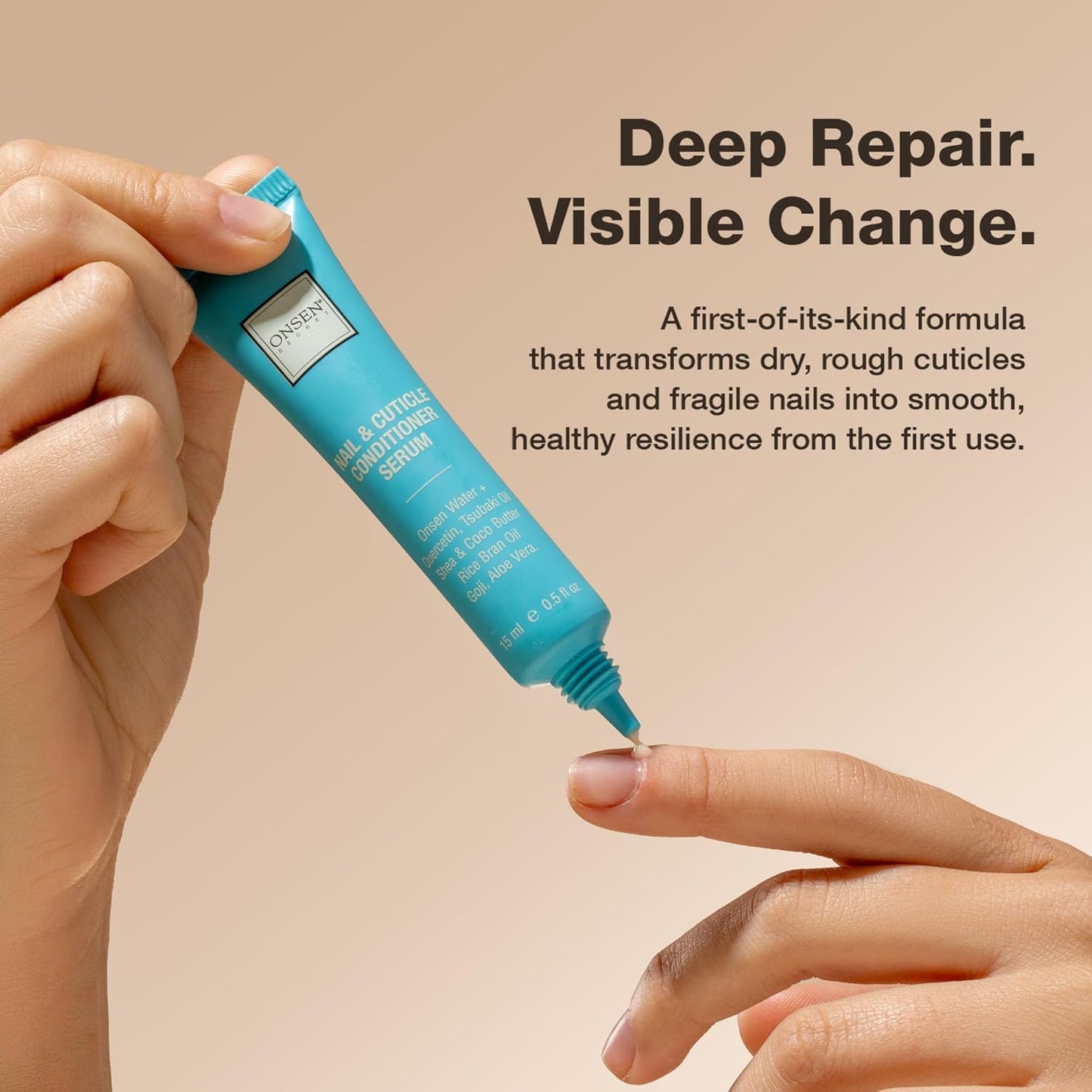 Onsen Nail & Cuticle Cream Treatment w/Japanese Tsubaki, Jojoba & Lave