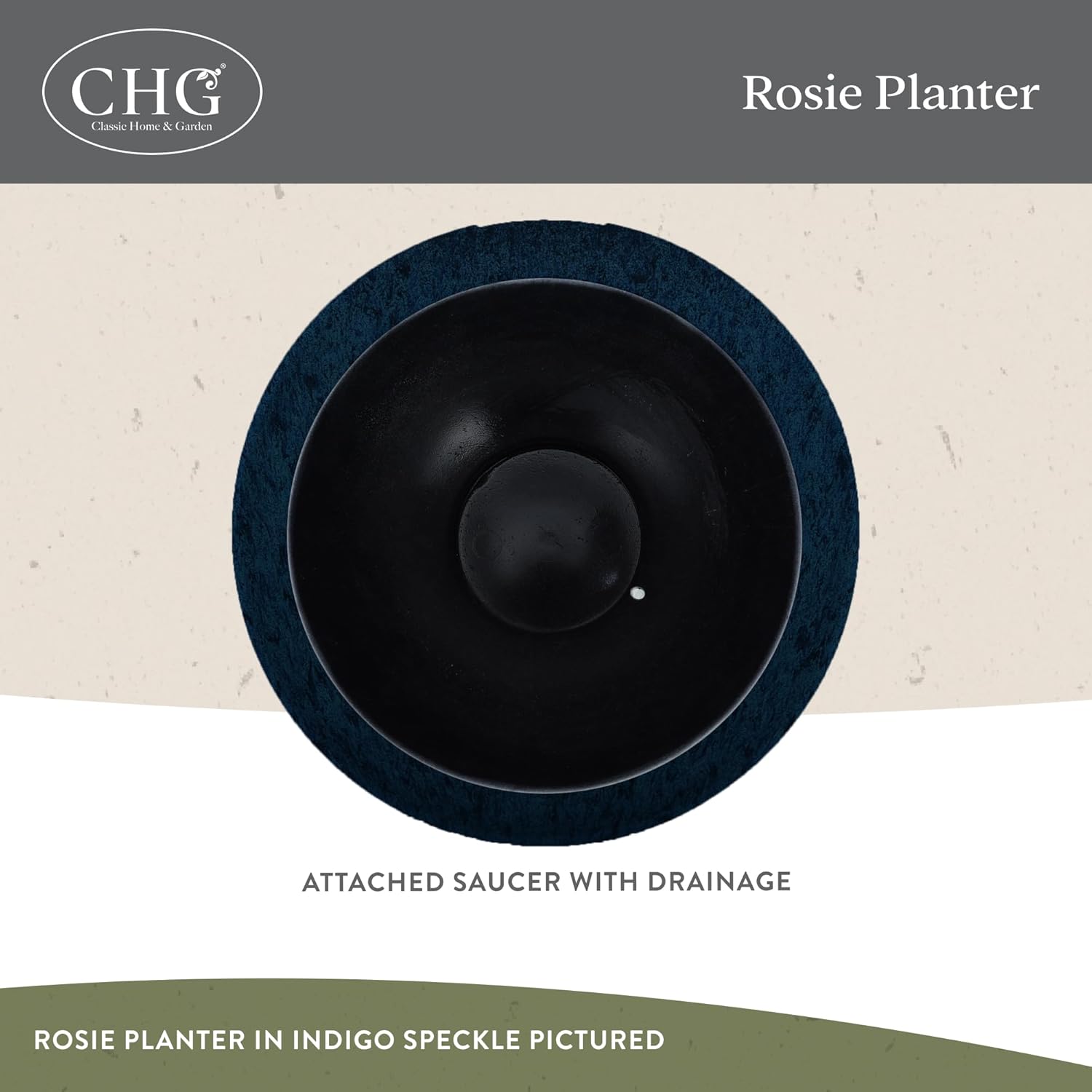 Classic Home and Garden Rosie Modern Planter w/Drainage - Contemporary