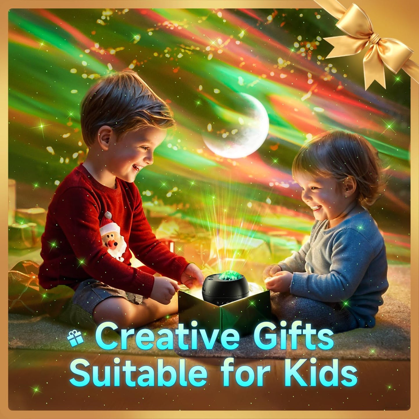 Northern Lights Projector Galaxy Projector for Bedroom, Birthday Gifts for Him 300+Colors Modes Aurora Light,15White Noise&Bluetooth Star Projector Galaxy Lights, Remote Ambient,Gifts for Boy
