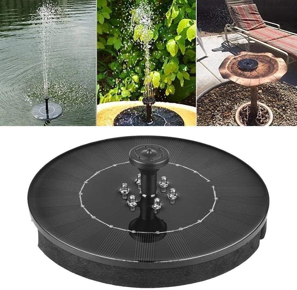 Solar Fountain Solar Fountain 2W Solar Powered Fountain Pump with LED Lights Solar Water Pump Floating Fountain Solar Bird Bath Fountain for Bird Bath Pond Outdoor Aquarium and Garden