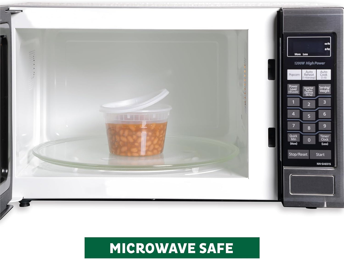 Freshware Food Storage Containers [50 Set] 16 oz Plastic Deli Containe