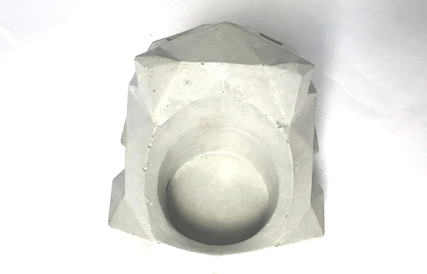 Silicone Mold Concrete Toy Faceted Diy Planter Candle Holder Pot Tea L