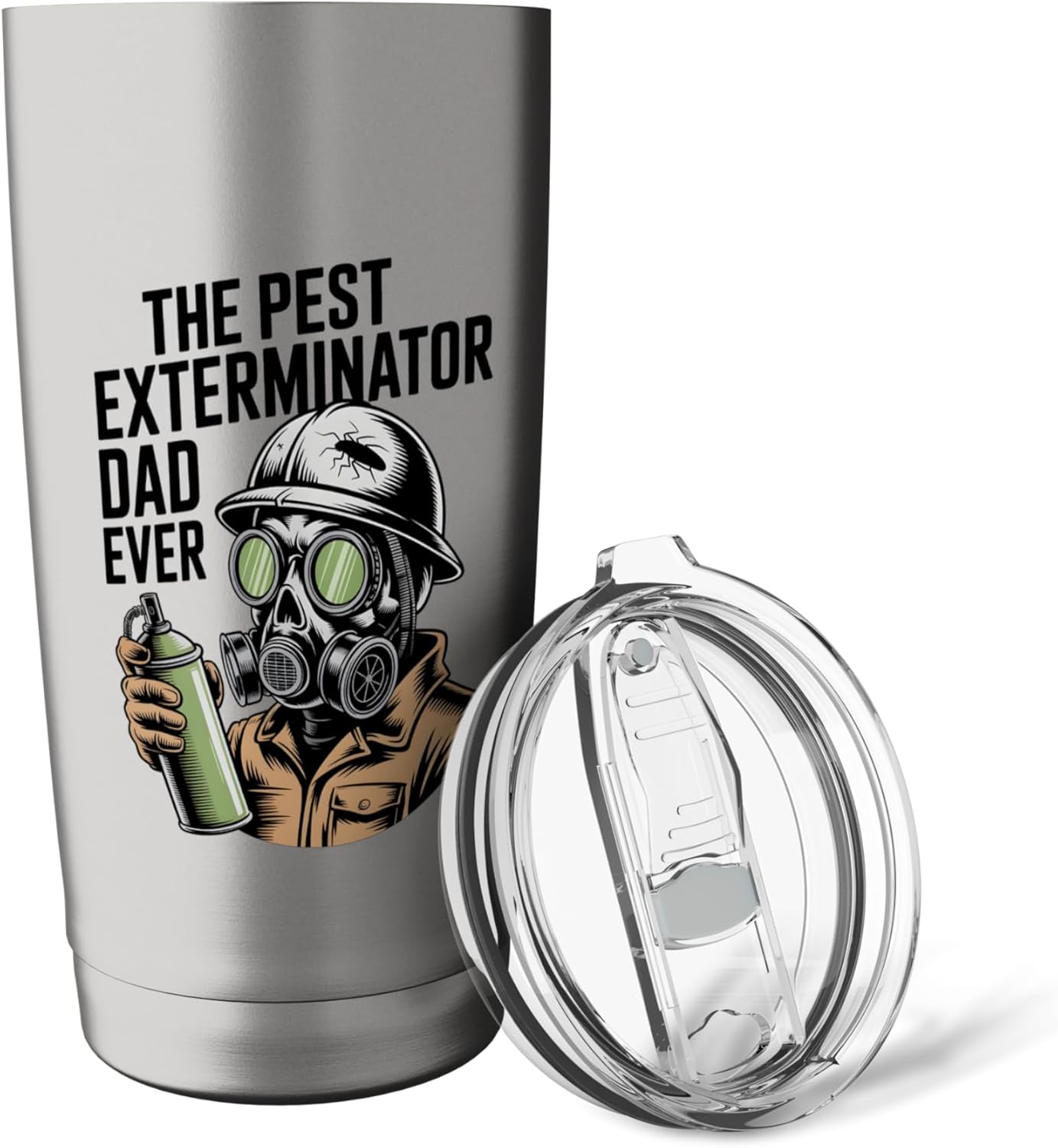 Funny Exterminator Dad Pest Control Father's Day Pest Dad Stainless Steel Insulated Tumbler