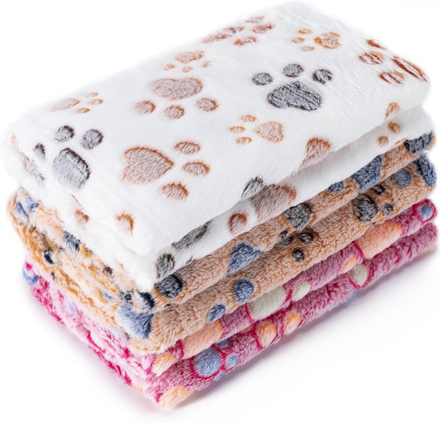 1 Pack 3 Blankets Super Soft Fluffy Premium Fleece Pet Blanket Flannel