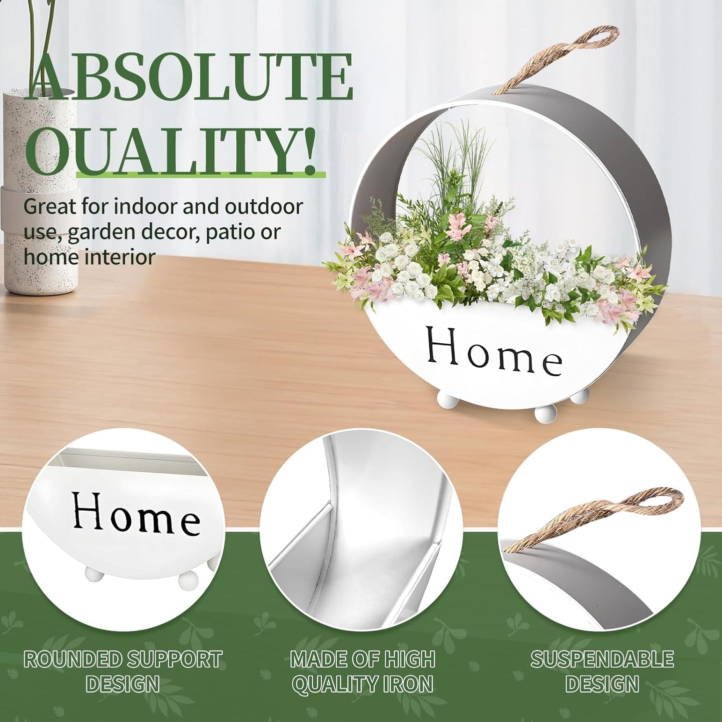 Artificial Succulent Plant Hanging Flowerpot,Wall Hanging Planters with Lanyard for Bedroom, Living Room Wall Plants Decor(1)