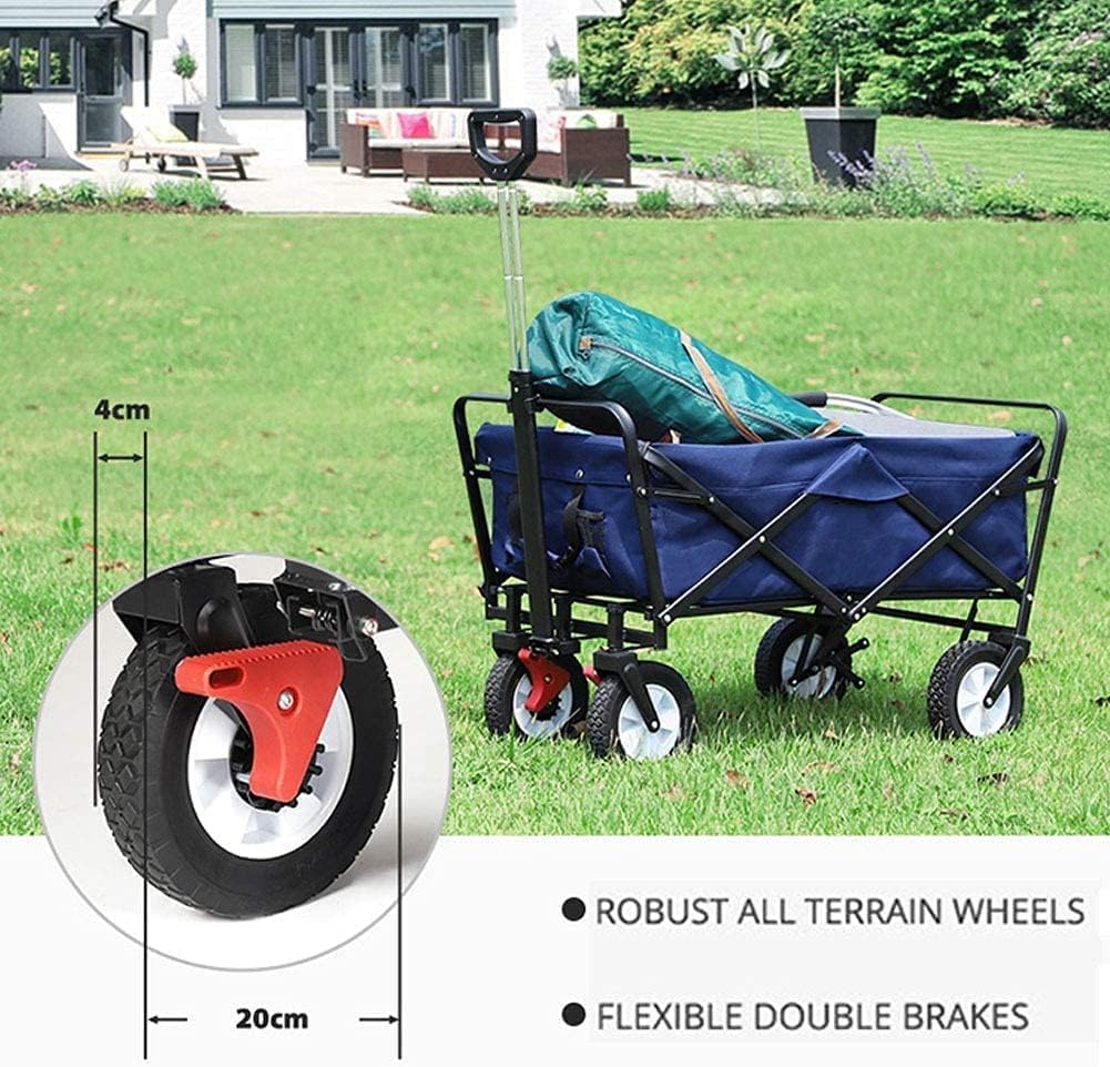 Portable Camping Cart,A Outdoor Utility Wagon Heavy Duty Folding Garde