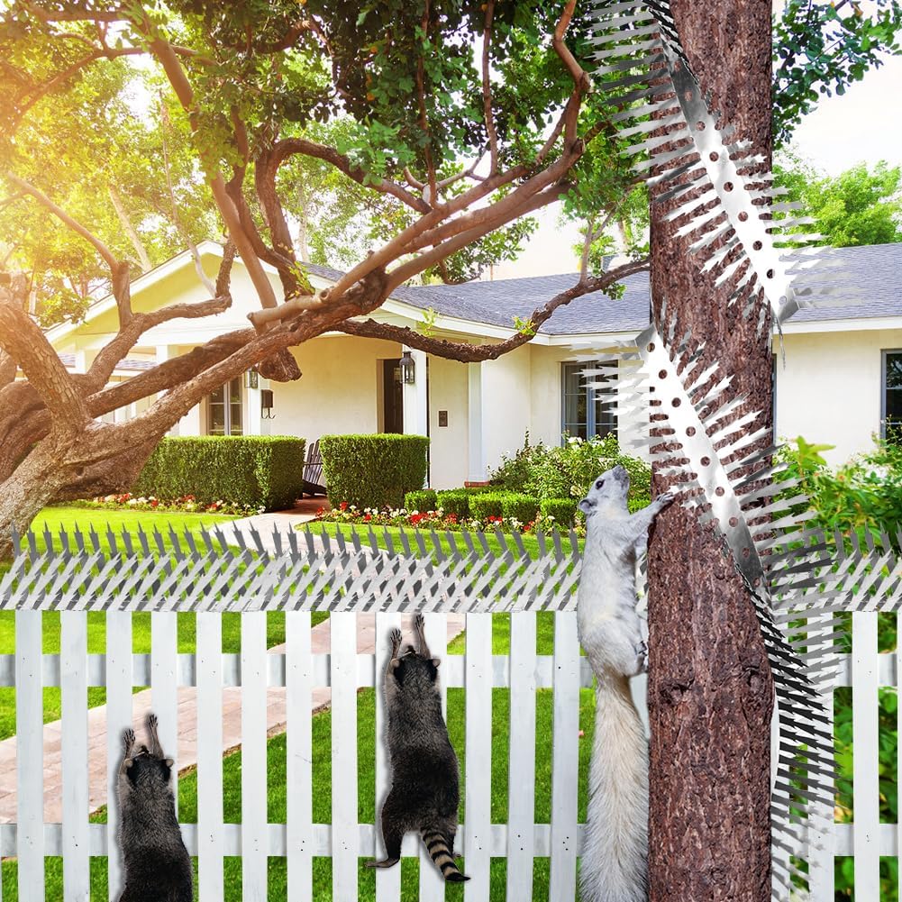 80 inches Bird deterrents for Outside and cat Spikes，Suitable for Pige