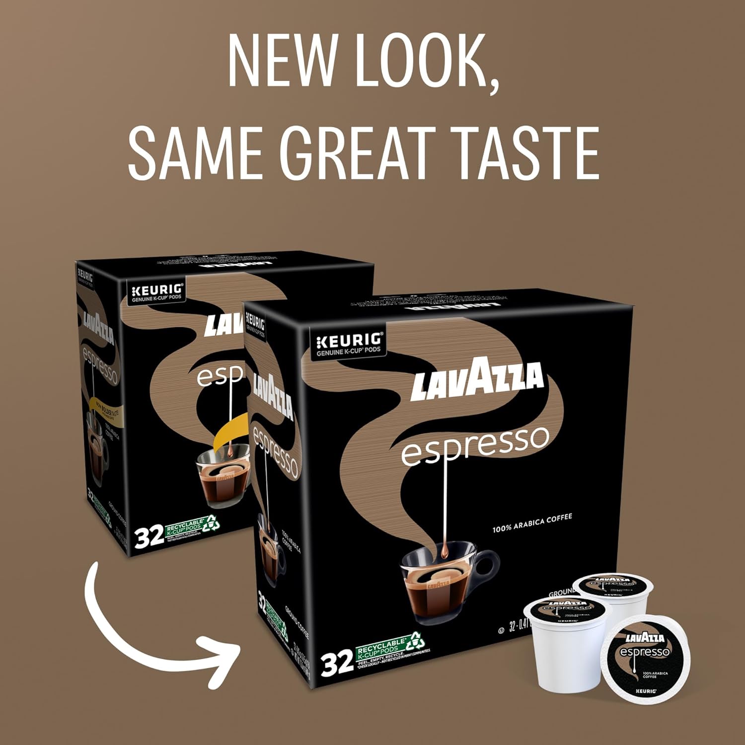 Lavazza Espresso, Single-Serve Keurig K-Cup Pods, Medium Roast Coffee,