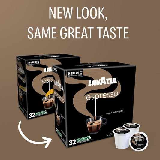 Lavazza Espresso, Single-Serve Keurig K-Cup Pods, Medium Roast Coffee,