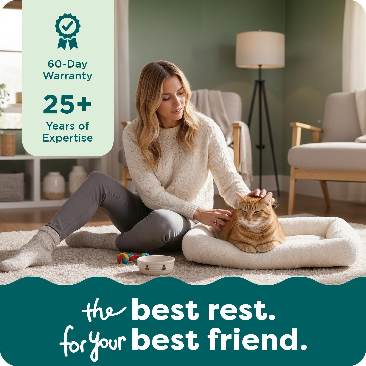 Furhaven Dog Bed for Small Dogs & Indoor Cats, 100% Washable, Sized to