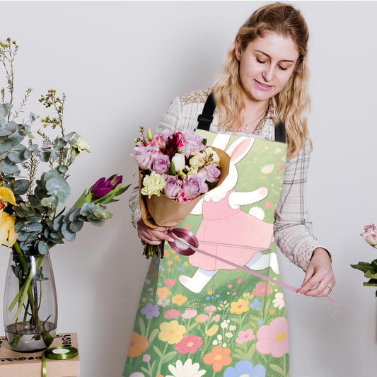 Apron Home Kitchen Cooking Baking Gardening for Women Men with Pockets
