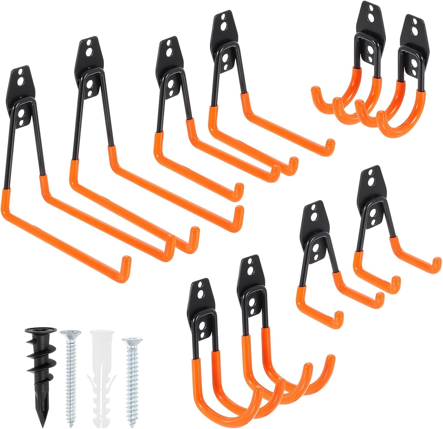 uxcell 10 Pack Garage Hooks, Heavy Duty Slat Wall Hooks, Garage Storag