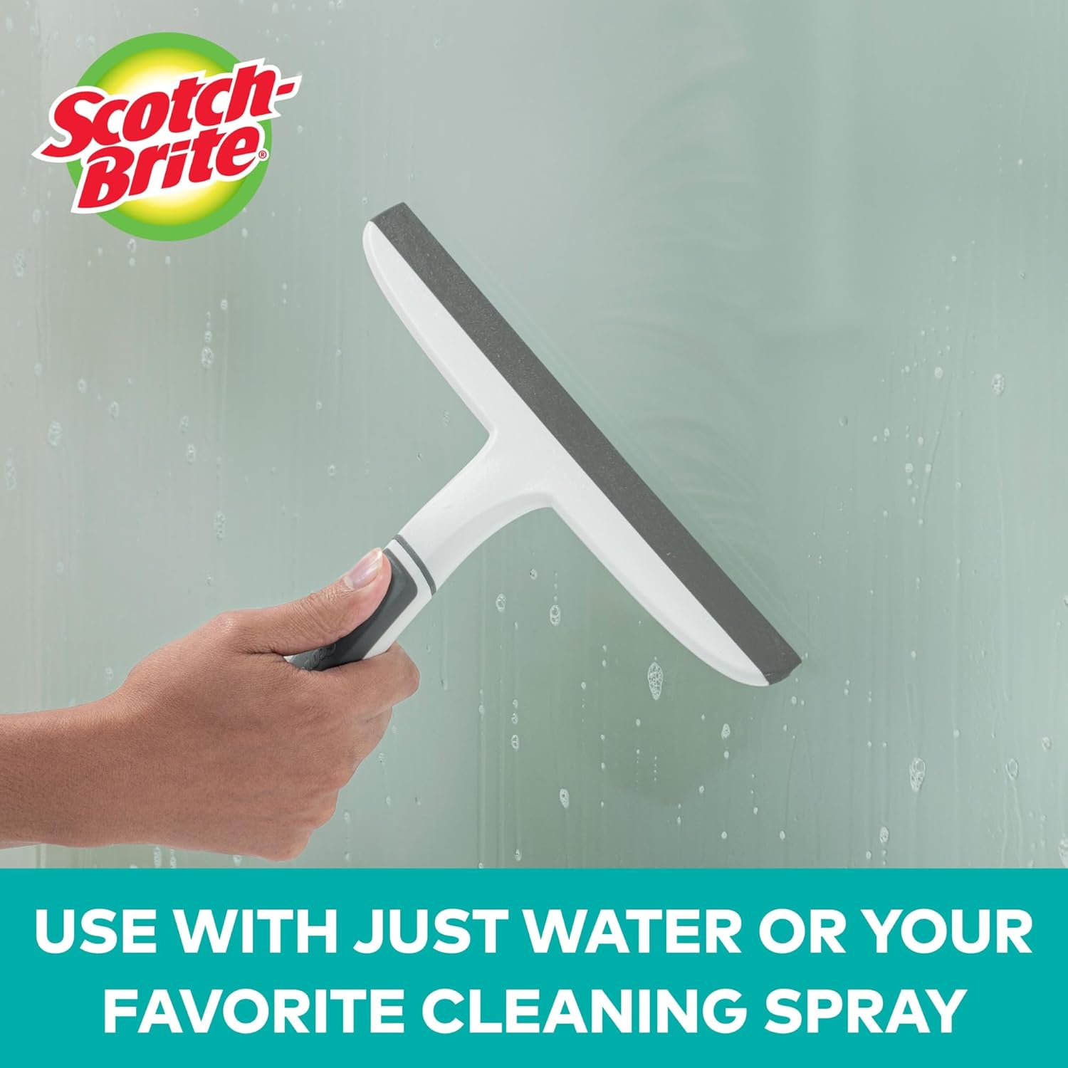 Scotch-Brite, All-Purpose 10 Inch Dual Blade Streak-Free Squeegee, Saf