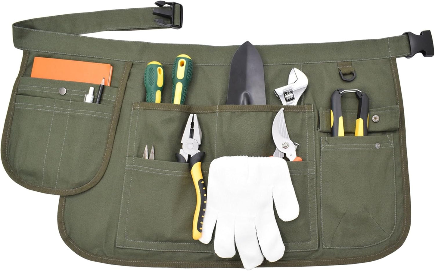 Nanxson Tool Apron Half Canvas Apron With Muti-Pockets for Home Garden