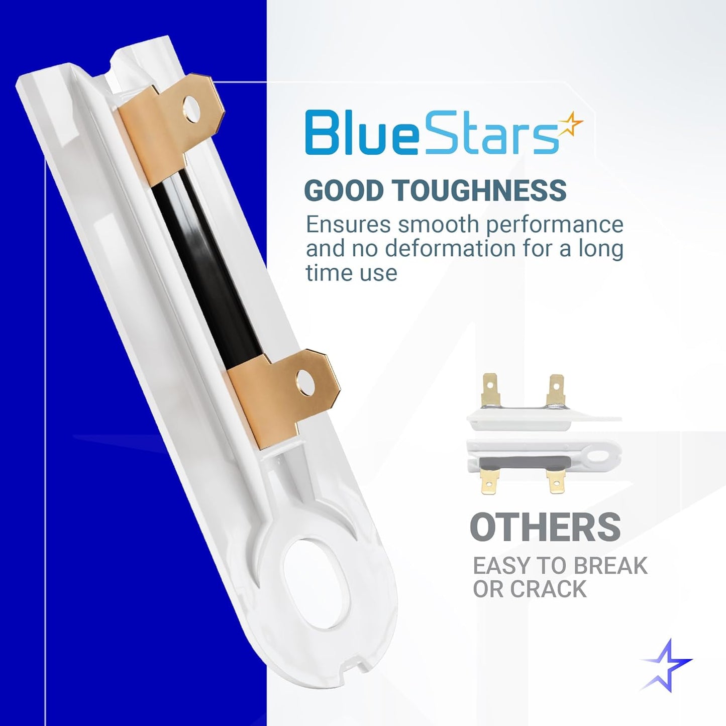 BlueStars 3392519 Dryer Thermal Fuse Part - Kenmore Dryer Thermal Fuse Fit for Whirlpool Kenmore Maytag - Replaces WP3392519 AP6008325 G4AP0500 3388651 694511 80005 WP3392519VP