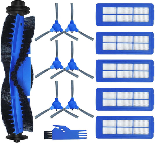 Spare Accessories Compatible for eufy 11S Max, 30C Max, 15C Max, G32 Pro, Robotic Vacuum Replacements: 1 Roller Brush 6 Side Brushes 5 Unibody Filter 𝙉𝙊𝙏 𝙛𝙤𝙧 𝟏𝟏𝐒 or 𝗚𝟯𝟬