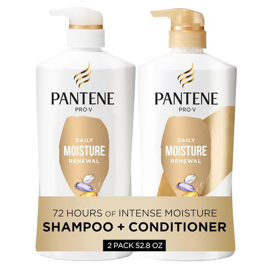 Pantene Shampoo & Conditioner Set, Daily Moisture Renewal - Pro-V Nutr