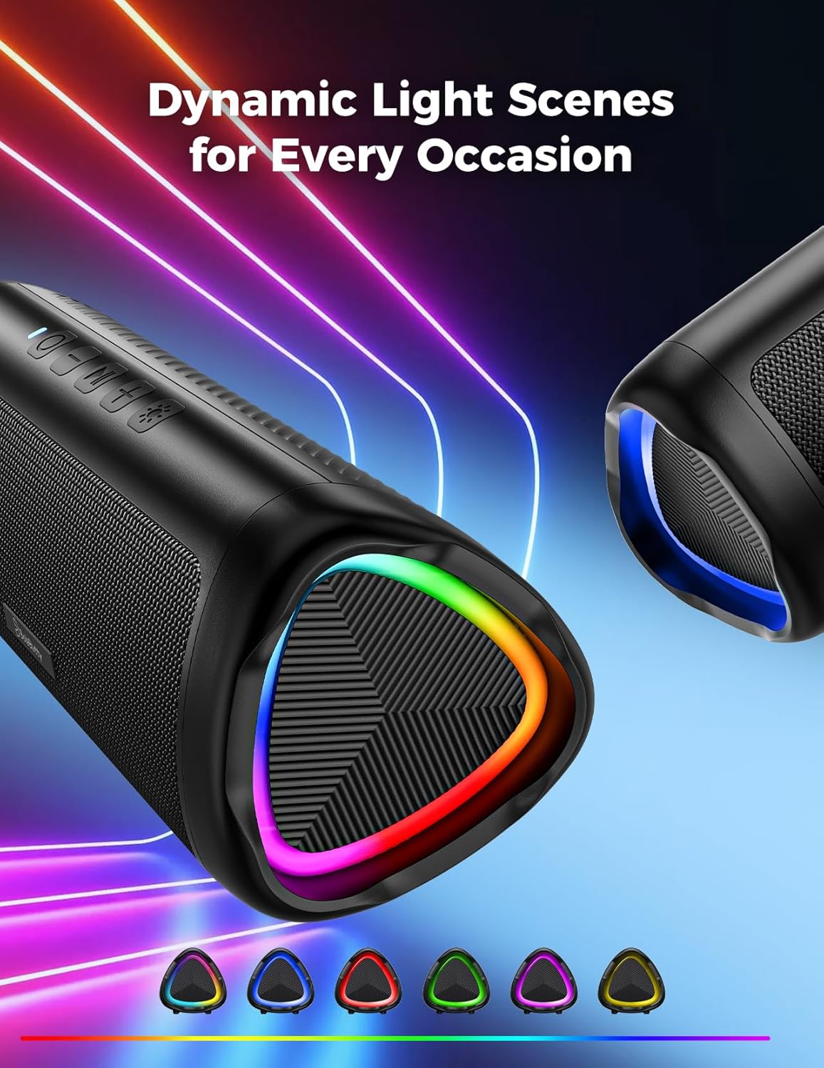 Bluetooth Speaker with HD Sound, Portable Wireless, IPX5 Waterproof, U