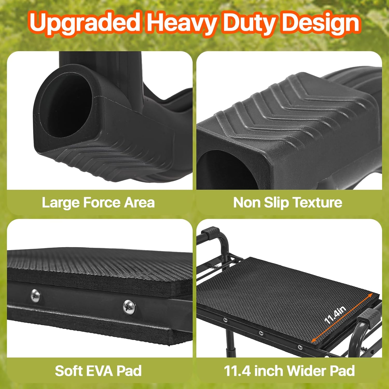 Garden Kneeler and Seat Heavy Duty, Wider and Thicker Kneeling Pad for