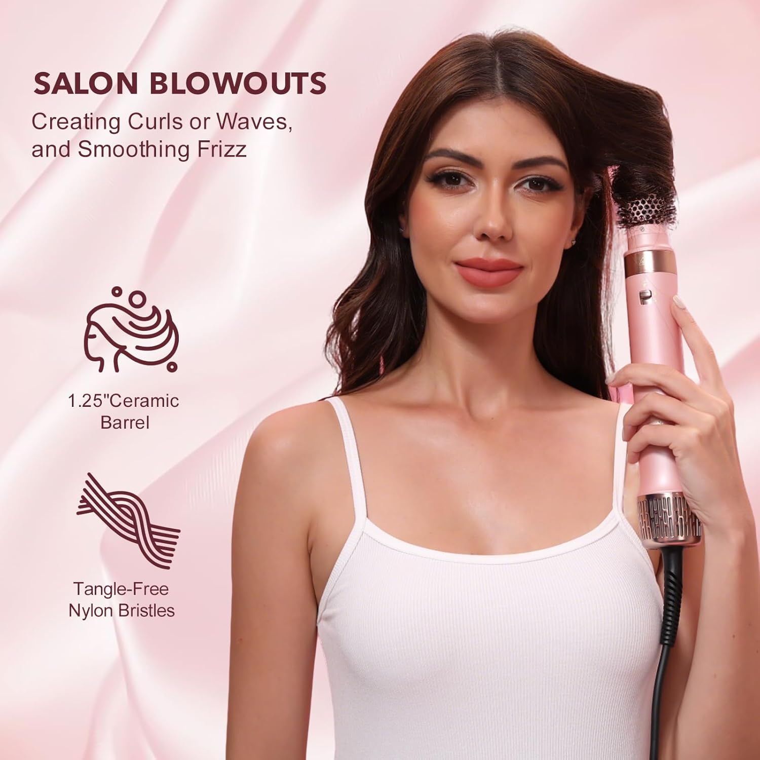 StyleVibe 6-in-1 Air Styler, Hair Dryer & Blow Dryer Brush with Travel