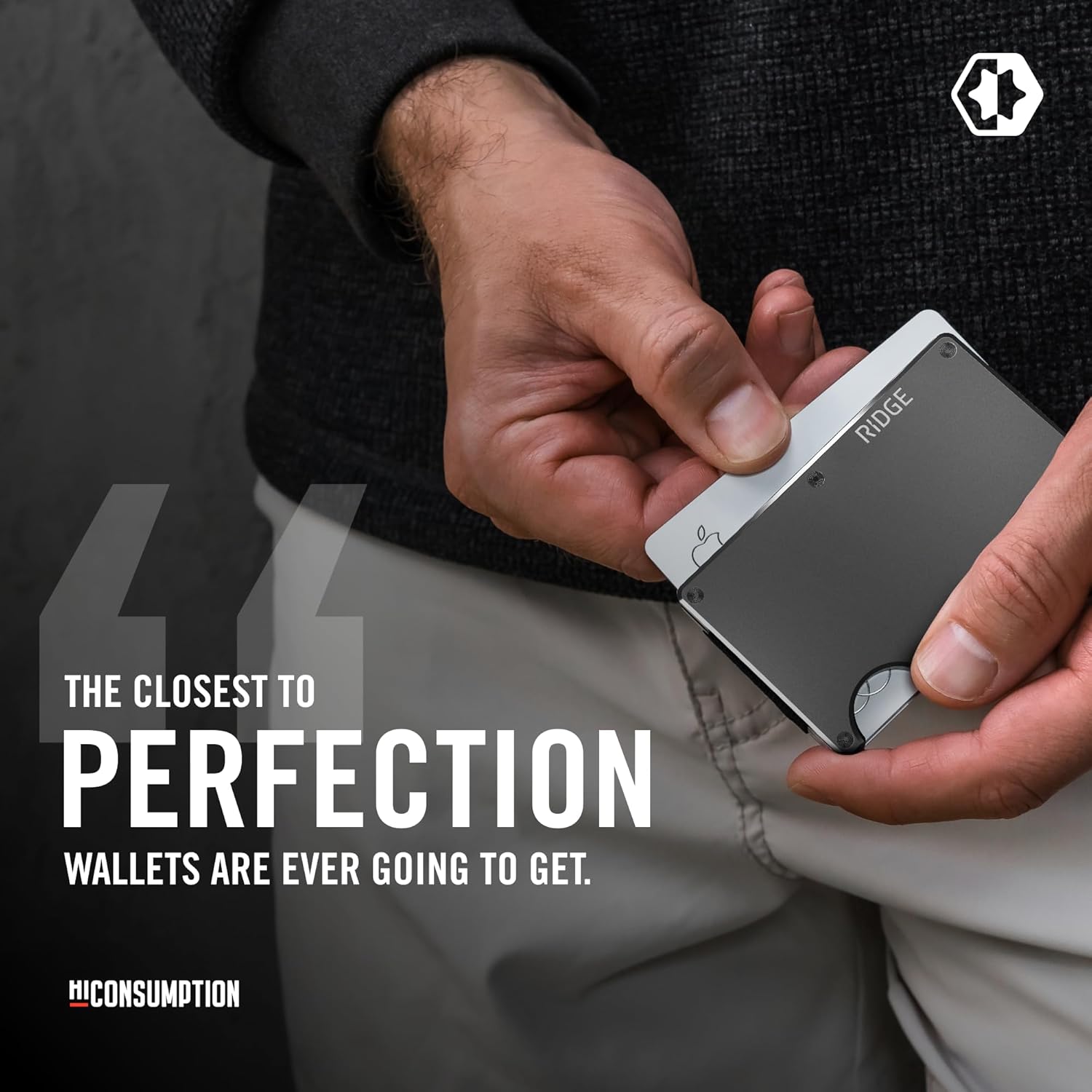 Ridge Wallet for Men - Slim Minimalist Compact Wallet and Card Holder,