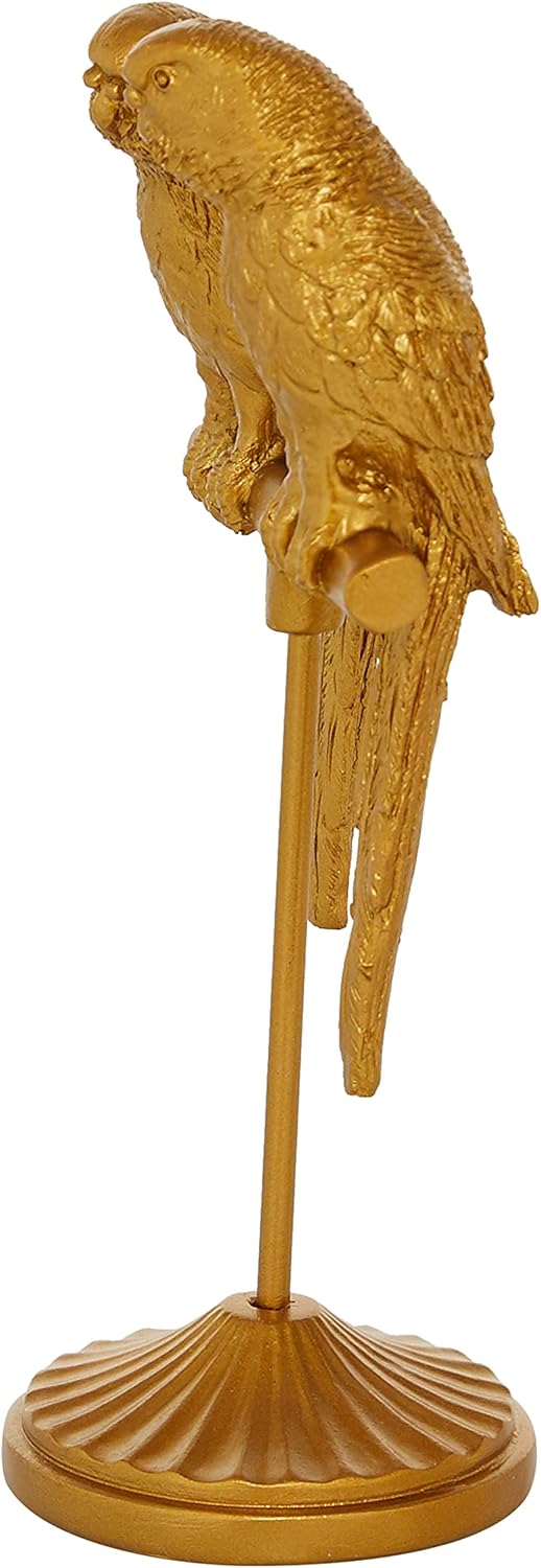 Deco 79 Polystone Parrot Decorative Sculpture Home Decor Statue, Accen