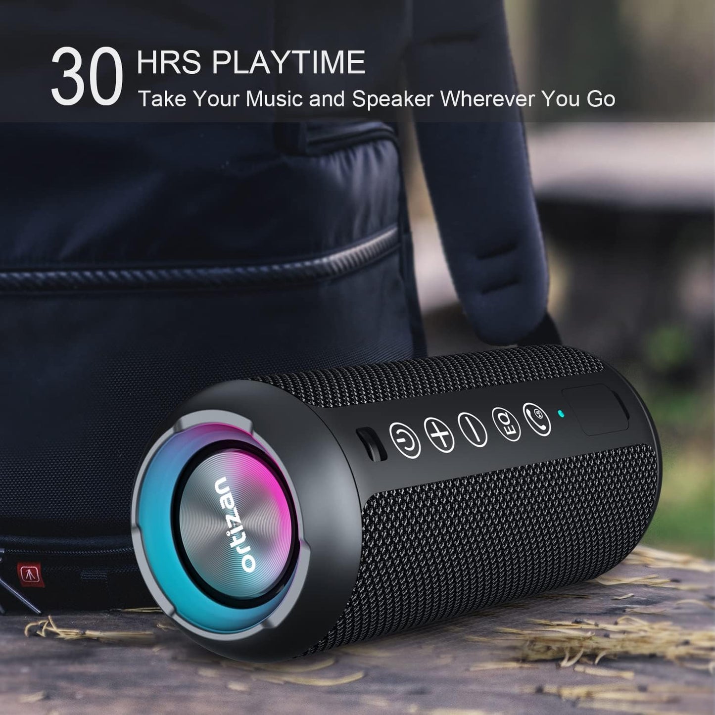 Ortizan Portable Bluetooth Speaker (1nd Gen), IPX7 Waterproof, Wireles