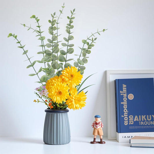 20pcs Eucalyptus Stems Artificial Eucalyptus Leaves Stems Artificial Fake Flowers for Home Office Flowers Bouquet Centerpiece Wedding Decoration Christmas Decor 2026
