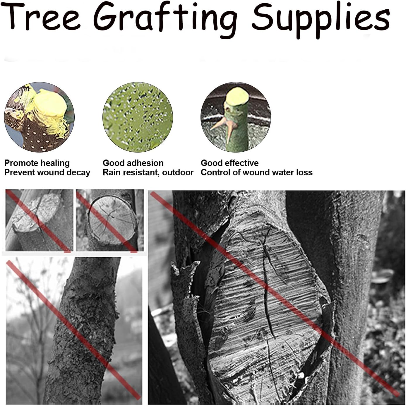 Tree Wound Sealer, Pruning Sealer, Bonsai Tool Multipurpose Garden wit