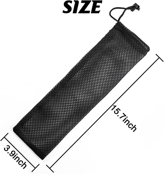 GXXMEI 8PCS 3.9" x 15.7" Black Finch Sock Feeder for Outdoor, Durable 
