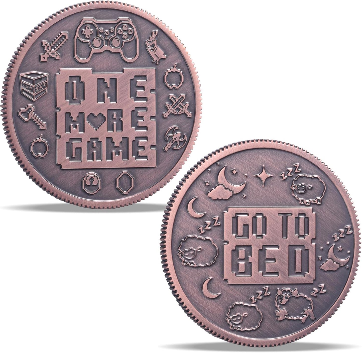 Ultimate Gamer Gift for Men - Double Sided Decision Maker Coin for Boy