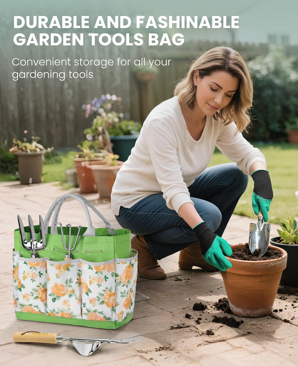 Gardening Tools - 10 Piece Heavy Duty Gardening Hand Tools Stainless S